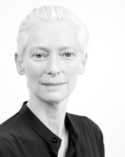 Michael Stipe’s portrait of the actor Tilda Swinton in New York. From the book Michael Stipe, by damianieditore.com