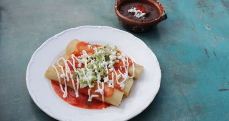 Lily Ramirez-Foran’s entomatadas.