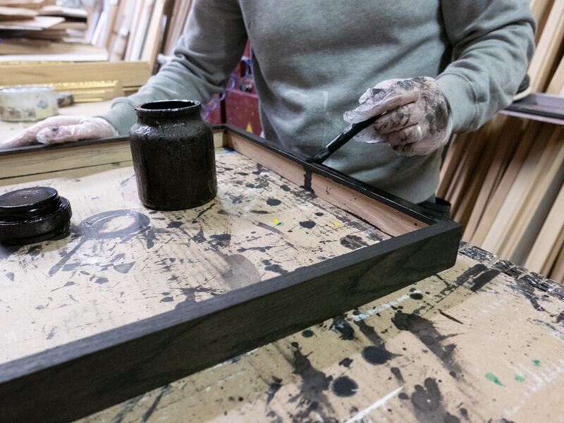 As you get fancier, museum perspex, gilding, spraying, lacquering and painting come into play. Photograph: Artisan Frames