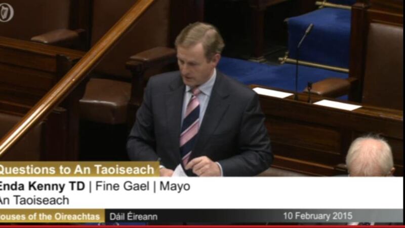 “You do not own the Constitution, nor do I,’’ Taoiseach Enda Kenny told Clare Daly TD in the Dáil on Tuesday. “You cannot change the Constitution, nor can I.’’ Photograph: Oireachtas TV