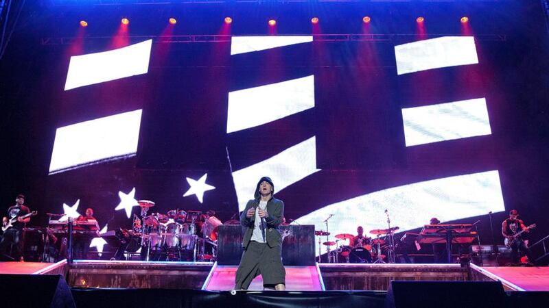 Meath, myself and I: Eminem performing at Slane Castle in 2013
