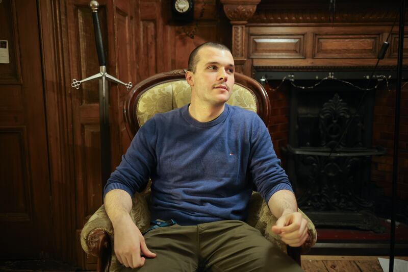 Election 2024: Rossa Bolger, a third-year student at the Phil debating society in Trinity, estimates that about 80 per cent of his friends from home won’t vote as they feel disenfranchised. Photograph: Chris Maddaloni

