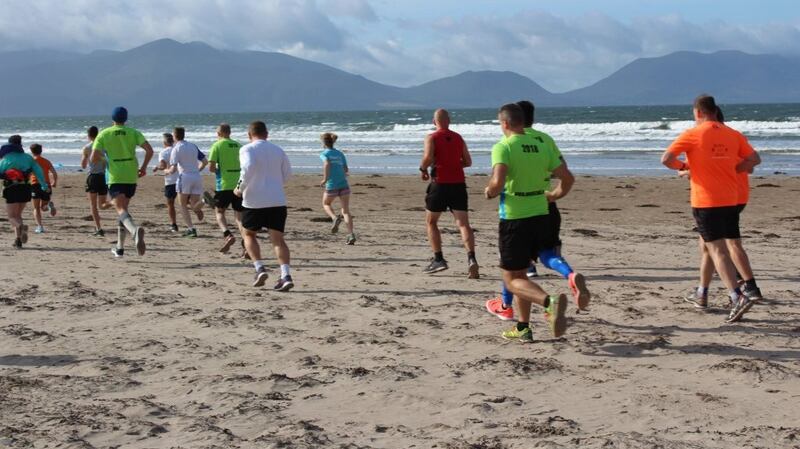 The Inch Beach half marathon is run entirely on sand.
