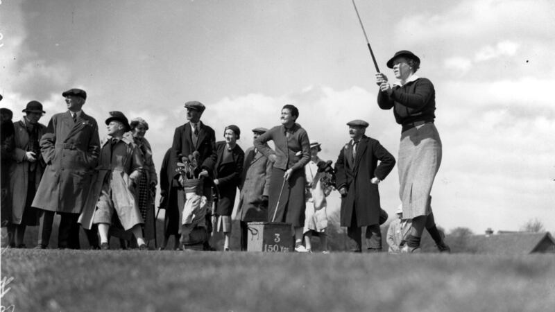 Patty Berg in action in a photograph taken on April 27th, 1936. Photograph: Fox Photos/Getty Images