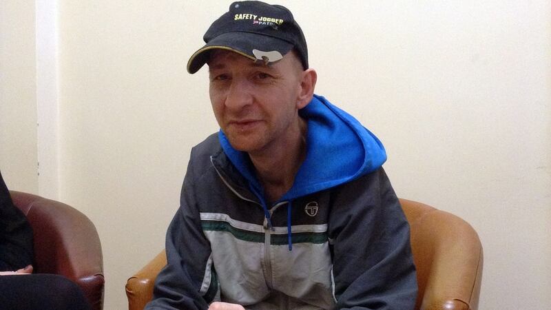 Emmett Donnelly (41) from Turf Lodge in west Belfast. “My biggest regret in life is definitely drinking. Sometimes I wake up in the morning and feel like a 90-year-old.”