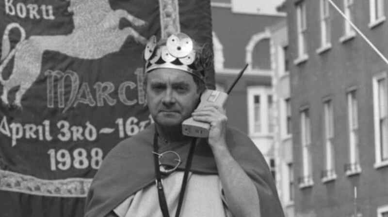 Donncha Ó Dúlaing at the St Patrick’s Day Parade in Dublin in 1988. Photograph: Pat Langan