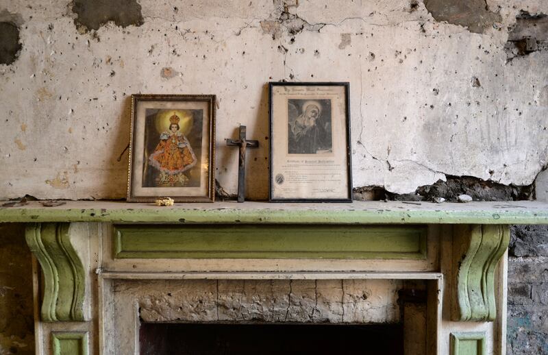Detail from the tenament museum at 14 Henrietta Street, Dublin. Photograph: Dara Mac Dónaill