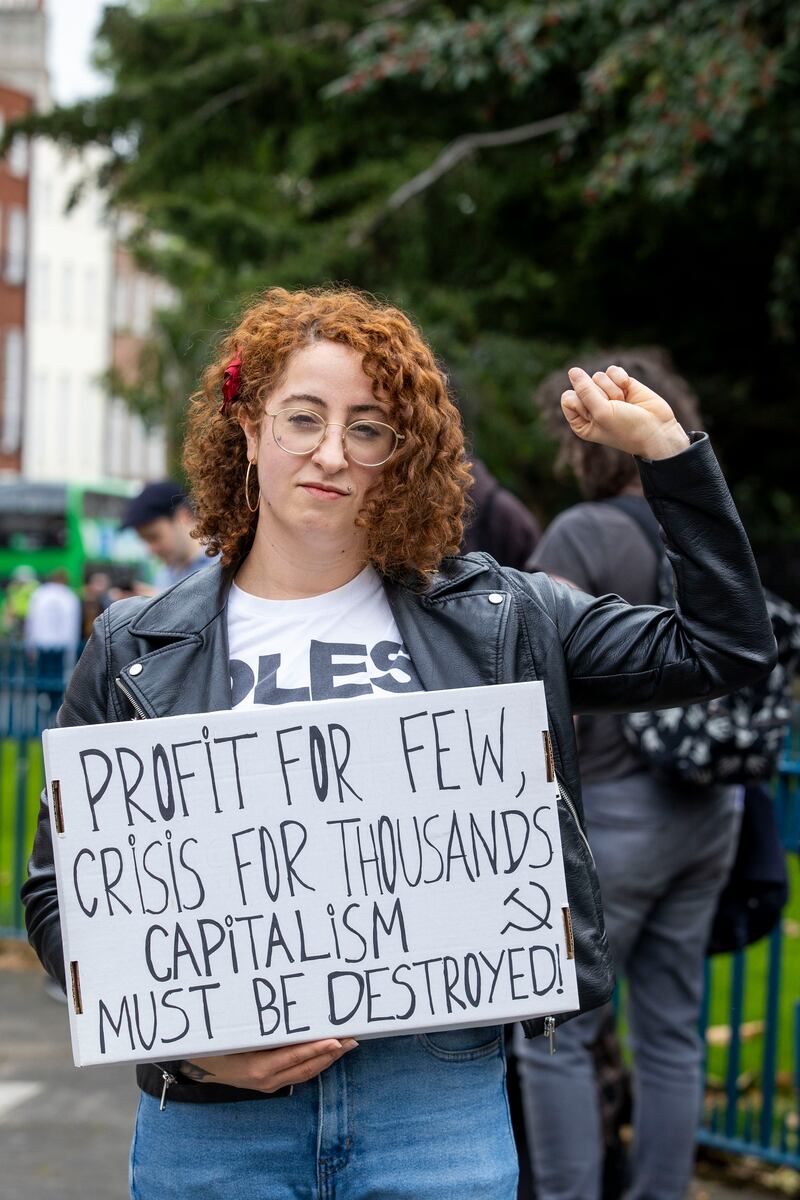 Architect Julia Botelho said she may have to move country due to the high cost of living. Photograph: Tom Honan for The Irish Times.