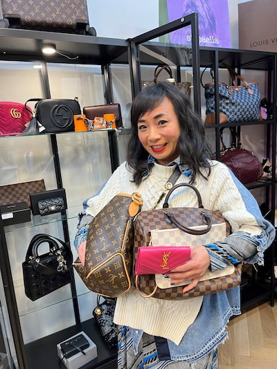 Ella de Guzman from Siopaella with pre-loved designer bags
