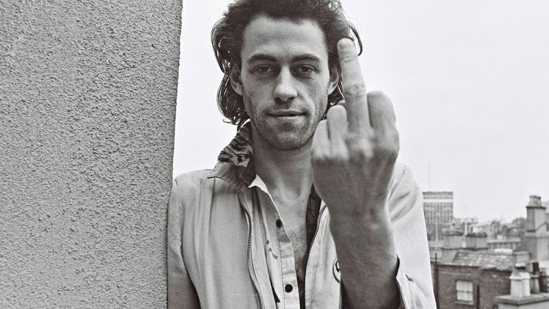 Bob Geldof photographed in Dublin in 1980. Photograph:  From Eric Luke collection