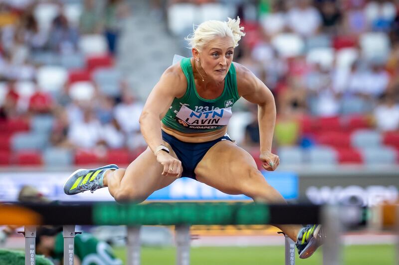 Sarah Lavin set her sights on Derval O’Rourke’s 100m hurdles record at the World Athletics Championships in Budapest in August. Photograph: Morgan Treacy/INPHO