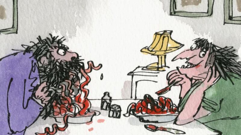 A Quentin Blake illustration in Roald Dahl’s The Twits