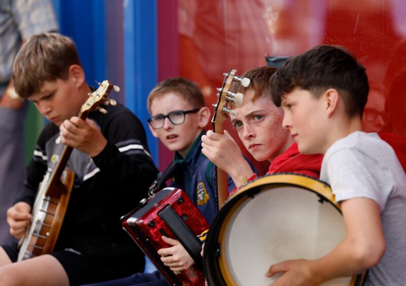 Street performances from musicians of all ages form an important part of Fleadh Cheoil. Photograph: Nick Bradshaw