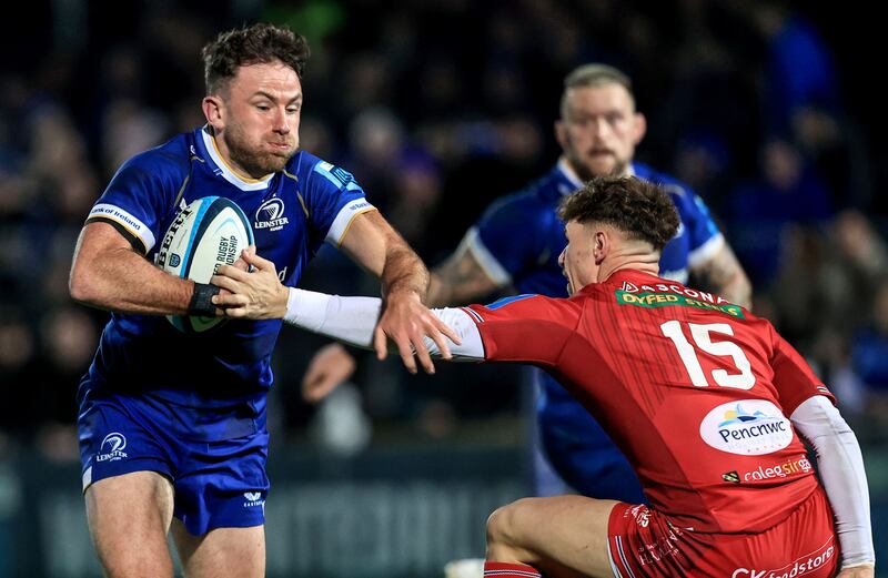 Hugo Keenan has not missed a beat after coming back from World Cup duty with Ireland to the Leinster fullback jersey. Photograph: Dan Sheridan/Inpho 