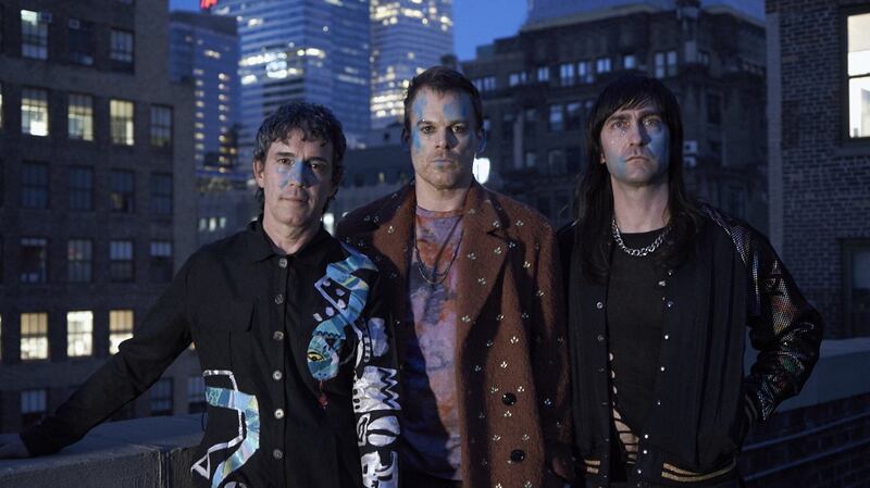 Peter Yanowitz, Michael C Hall and Matt Katz-Bohen: The band’s music owes a debt to Nine Inch Nails, Radiohead, 1990s David Bowie, Giorgio Moroder and The Sisters of Mercy. Photograph: Paul Storey