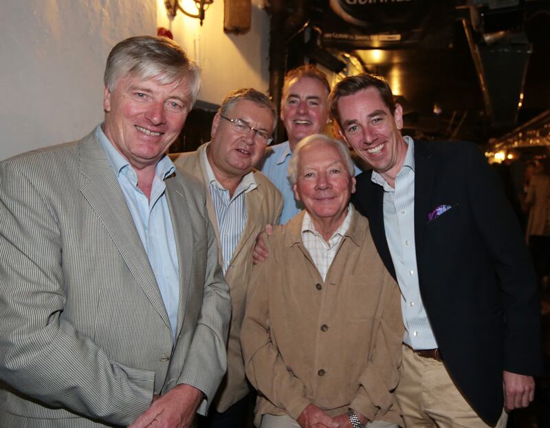 Pat Kenny, Joe Duffy, Dave Fanning, Gay Byrne and Ryan Tubridy in Dublin, 2013. Photograph: Arthur Carron/Collins