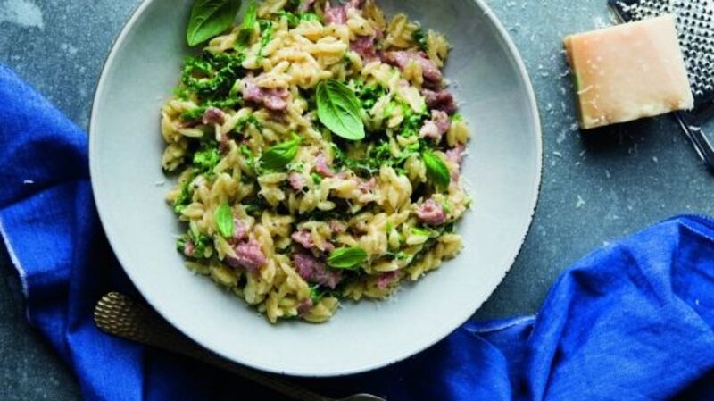 Brian McDermott’s cabbage and bacon with orzo