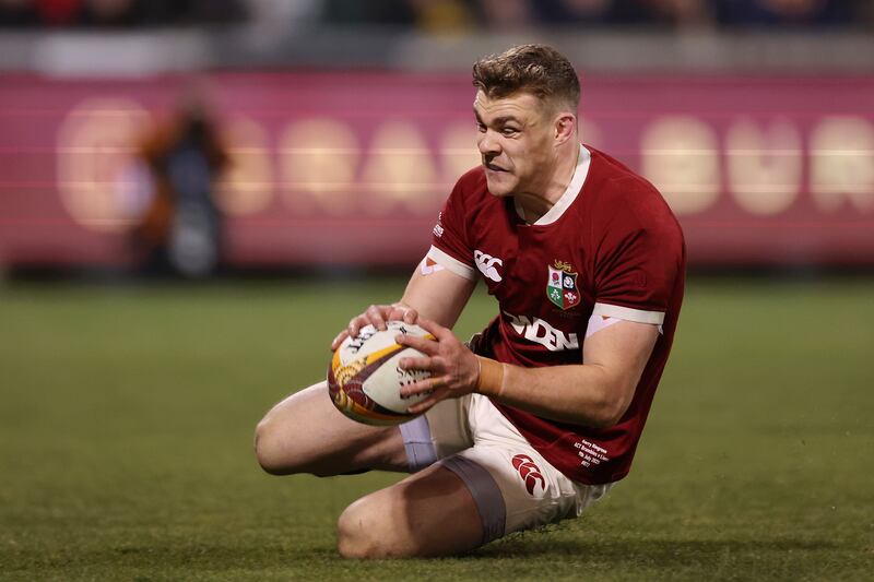 Garry Ringrose scores a try during the game against the Brumbies. Photograph: Matt King/Getty Images