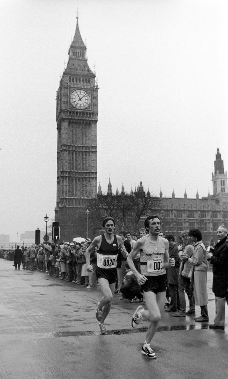 The first London Marathon, held on March 29th, 1981. Photograph: PA