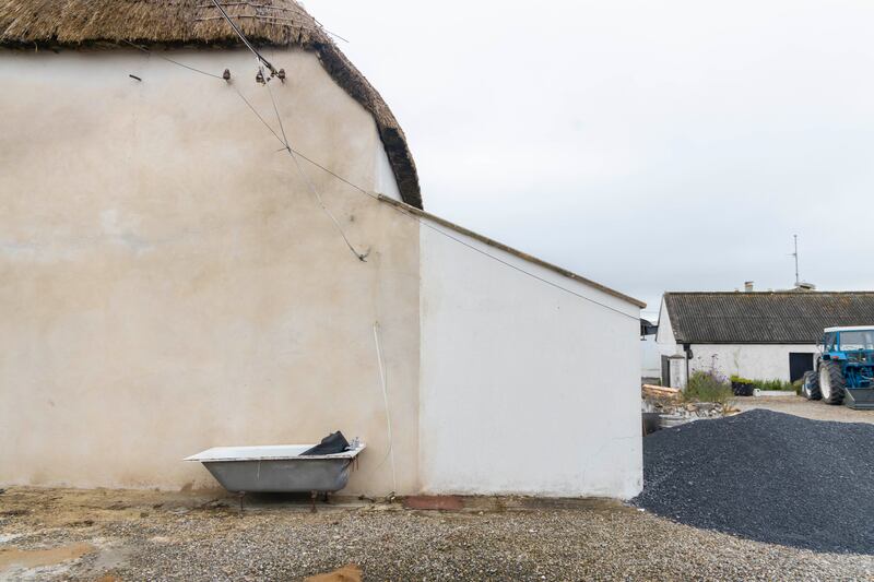 There was a sharp slope to the extension roof, which left the rear door at a height of about 5ft 9in, not ideal for someone standing 6ft 5in. Photograph: Patrick Browne
