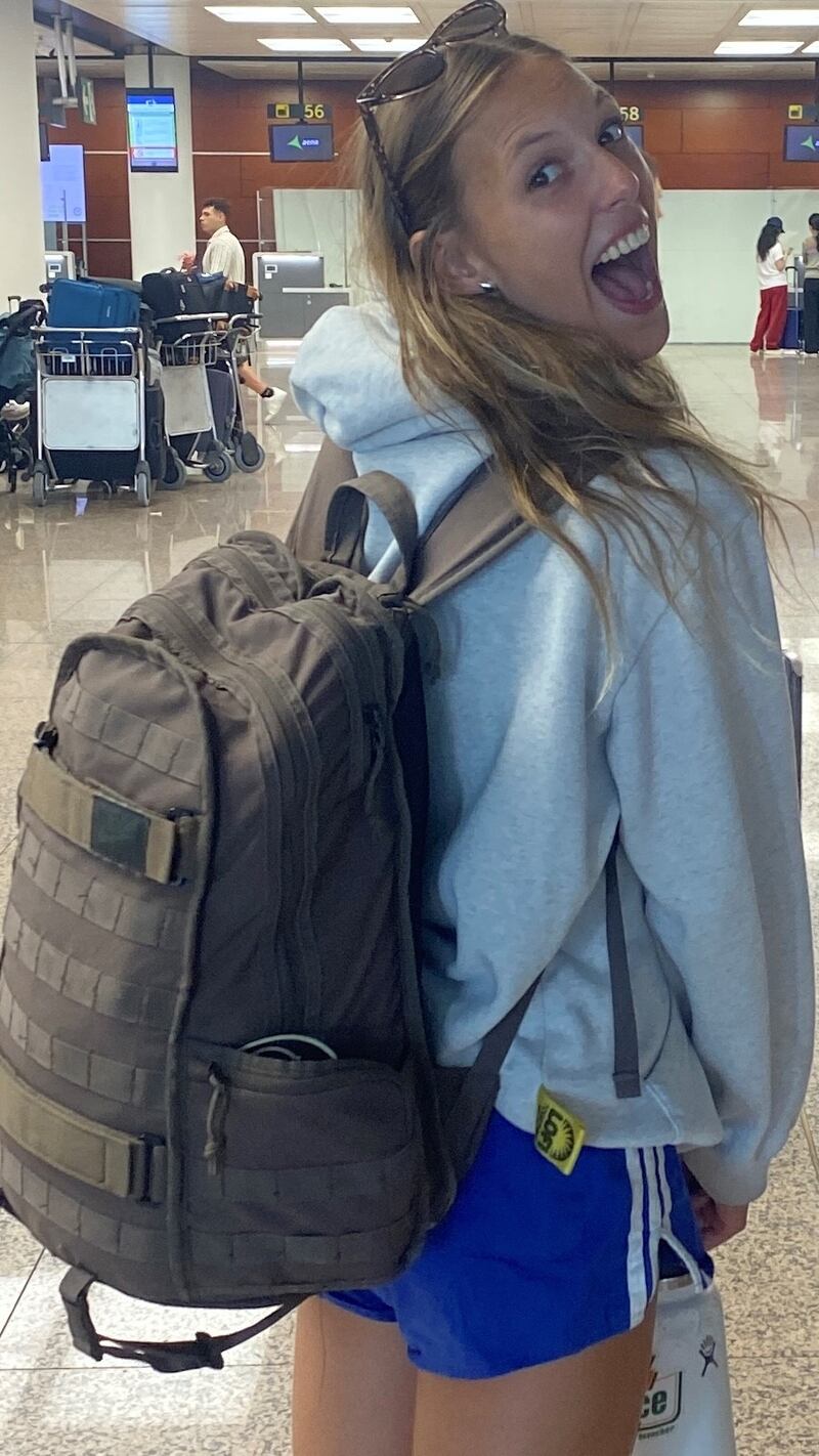 'Standing in line and waiting to see if the crew will check the size of my bag is the most stressful': passenger Luna de Fluiter at Dublin Airport