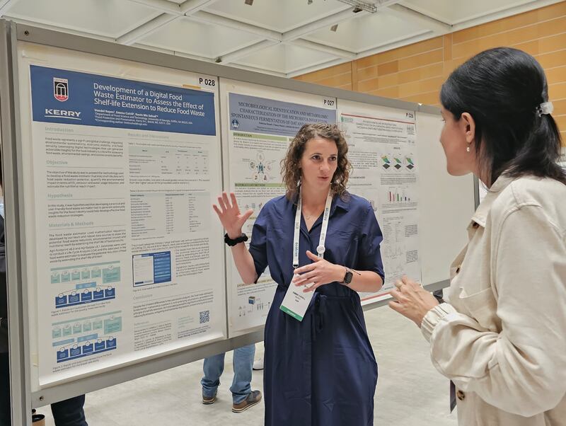 Cahill discussing the work food ingredient company Kerry has done on designing digital food waste estimators to help cut costs