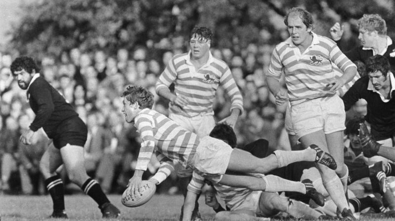 John Robbie in action for Cambridge against New Zealand in 1978. Photograph: Billy Stickland/Inpho