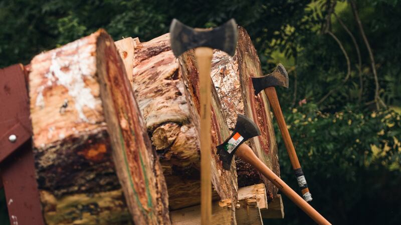 A latent talent for axe throwing often comes out in the most unlikely people.
