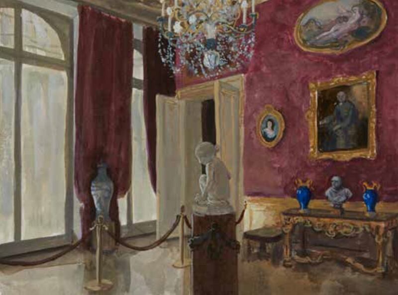 Eithne Jordan RHA, Museum XXII, acrylic and gouache on paper.