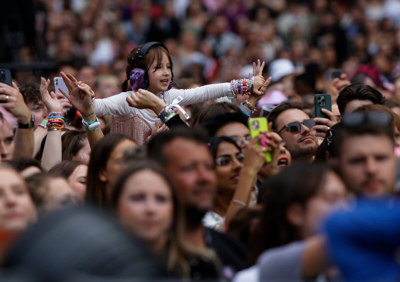 A young Taylor Swift fan at the Aviva Stadium Photograph Nick Bradshaw/The Irish Times