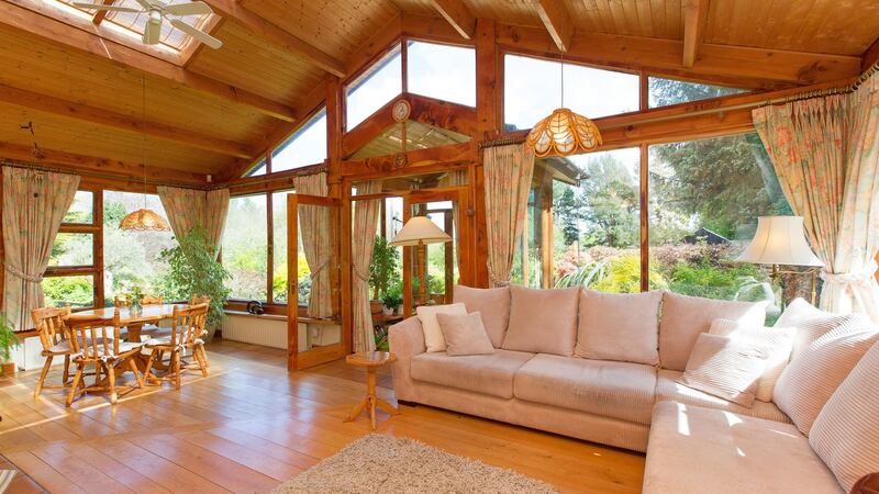 The informal living room at Edelehr in Kilternan