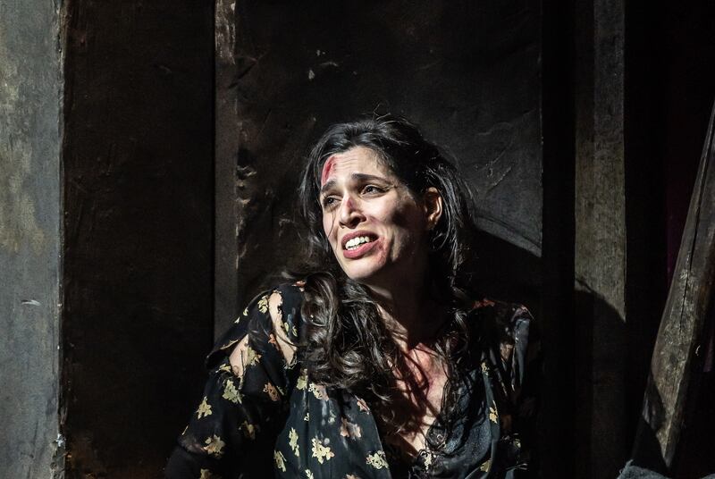 Na'ama Goldman as the fraught and overburdened mother Cesira in La Ciociara. Photograph: Clive Barda/ArenaPAL 