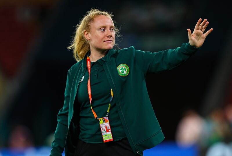 Amber Barrett has scored seven goals in 39 appearances for Ireland. Photograph: Ryan Byrne/Inpho