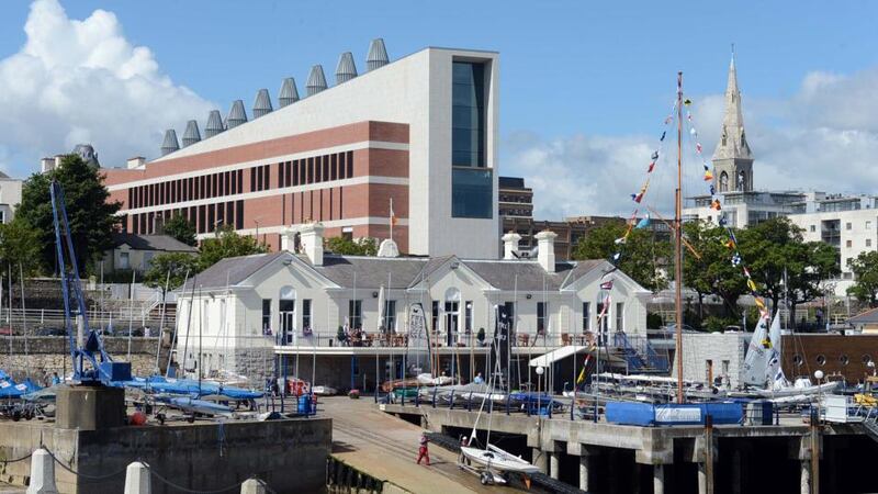 Dún Laoghaire’s four-storey LexIcon library and cultural centre near the harbour. Photograph: Eric Luke