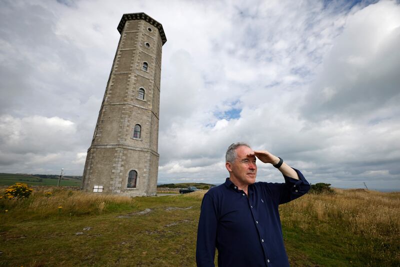 Irish Times writer Frank McNally during his stay at Wicklow Head Lighthouse, Co Wicklow.  Photograph: Nick Bradshaw