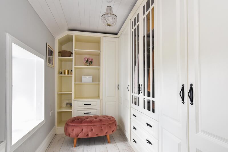 Bedroom four is now a dressing room