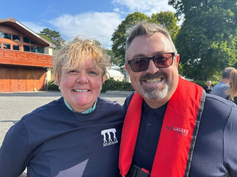 Brian Cahill, chief officer of Mountjoy Training Unit, and Patricia Kelleher, assistant governor of the Mountjoy Training Unit. Photograph: Fiachra Gallagher
