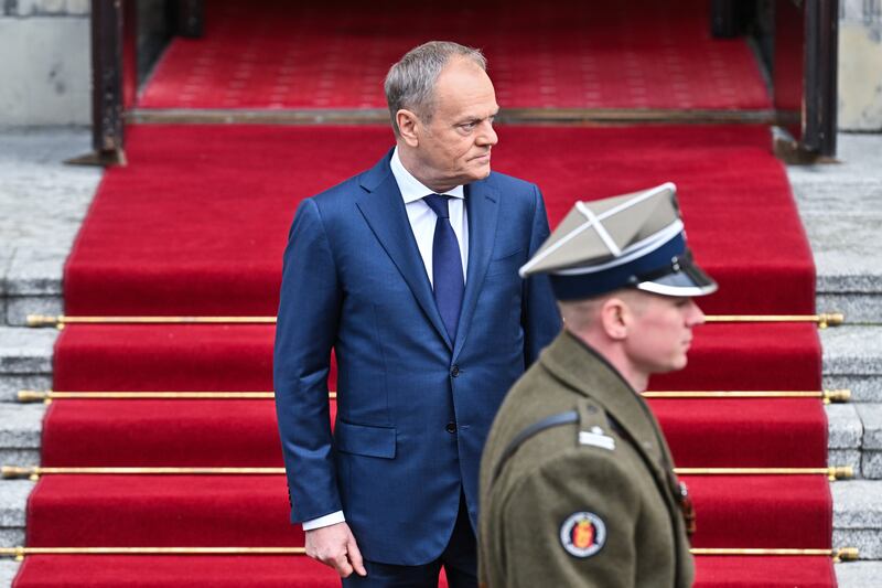 Polish prime minister Donald Tusk: 'We have not had a situation like this since 1945.' Photograph: Omar Marques/Getty Images