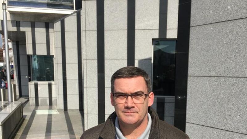 Edward Kearney outside the Intreo office in Ballymun. Photograph: Colm Keena