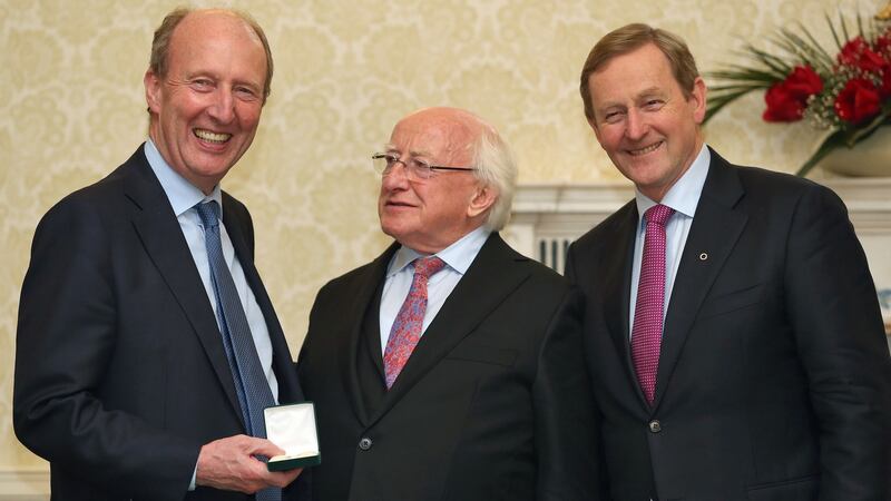 After protracted talks in 2016, a minority government involving the Independent Alliance, which included Shane Ross, and Fine Gael then led by Enda Kenny, was formed. Photograph: Colin Keegan/Collins