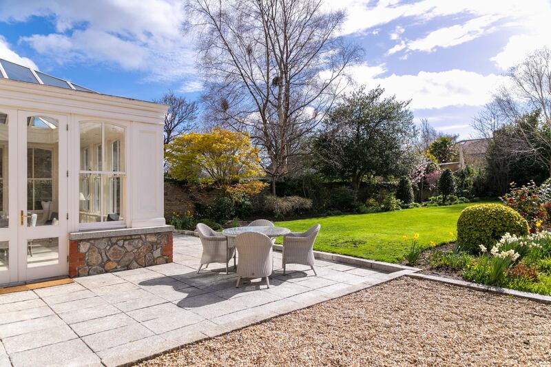 The large terrace at the rear