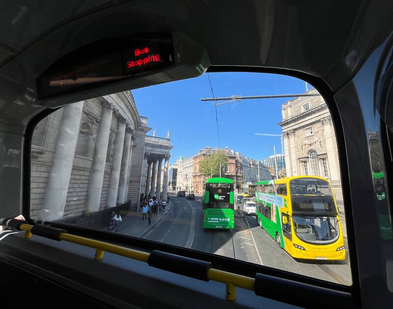 Three cheers for staff at Dublin Bus. Photograph: Bryan O’Brien