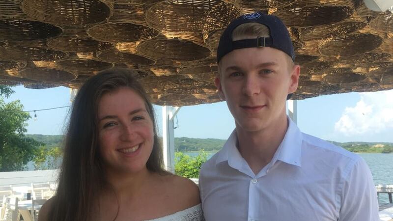 NUIG students Amie Wiley and Sam Boyle At the Surf Lodge, Montauk