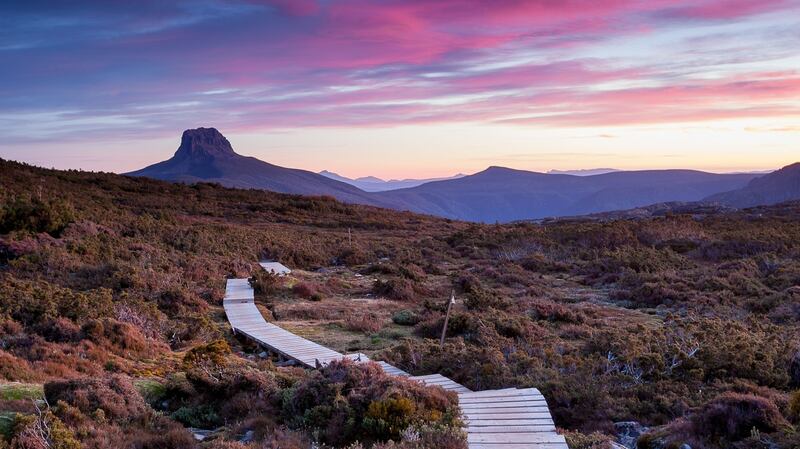 The Overland Track in the Cradle Mountain-Lake St Clair National Park, Tasmania. Photograph: iStock/Getty Images