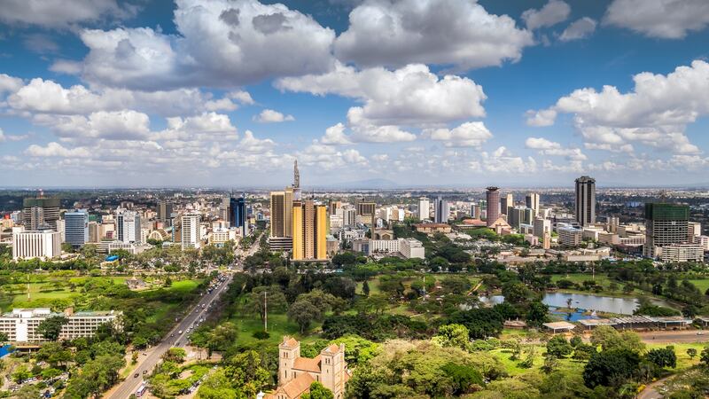 The Nairobi city skyline. Photograph: Getty Images