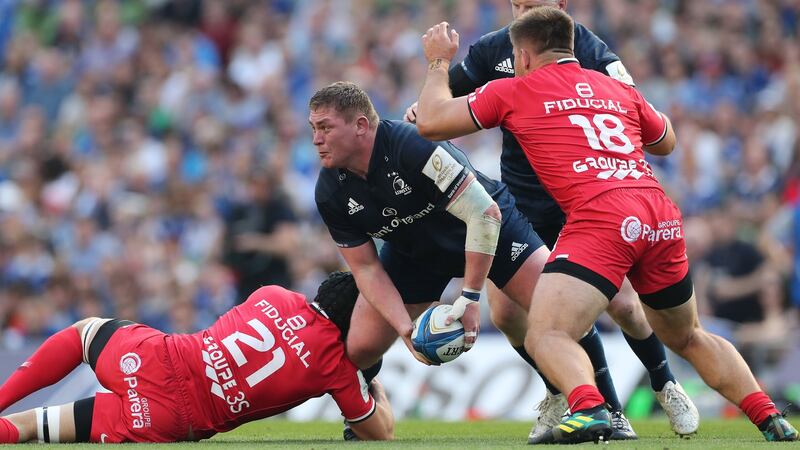Leinster’s Tadhg Furlong  is from New Ross. Maybe Enniscorthy can provide the next professional flanker or prop. Photograph: Billy Stickland/Inpho