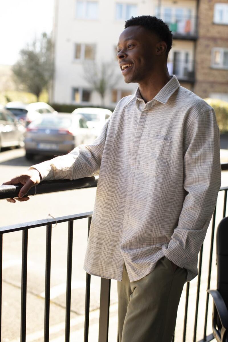 Musician Pius in Ilk's check Miwa shirt