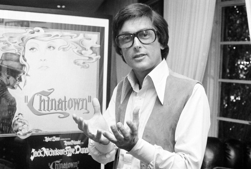 Robert Evans talking about his film Chinatown in his Beverly Hills office in 1974. Photograph: AP Photo/Jeff Robbins