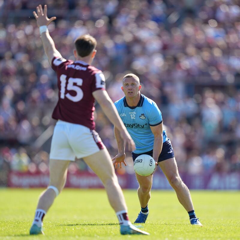 Ciarán Kilkenny of Dublin in action against Galway at Pearse Stadium. Photograph: James Lawlor/Inpho