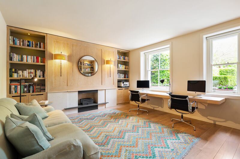 Study overlooks the front garden. Photograph: Angela Mujica